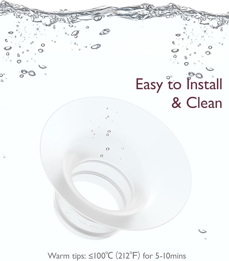 Momcozy Original Replacement Accessories for Upgraded Mobile Flow | Upgraded M9,Original Upgraded M9 Breastfeeding Parts,17mm Inserts, 4 Pack