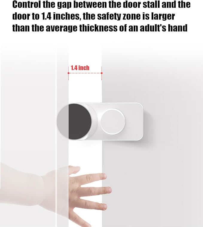 Kytasryl Door Pinch Guard, Baby Proofing Door Stoppers with 180° Rotating Self Adhesive Base, Children Anti-Pinch Door Stopper, Keep Finger Safe (6 PCS)