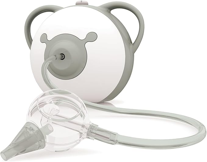 Nosiboo Pro Nasal Aspirator for Babies | Electric Nose Sucker | Made in EU | Adjustable Suction Power | Premium Quality | Award-Winning Design (Gray, 7,8x6,38x6,77 Inch)