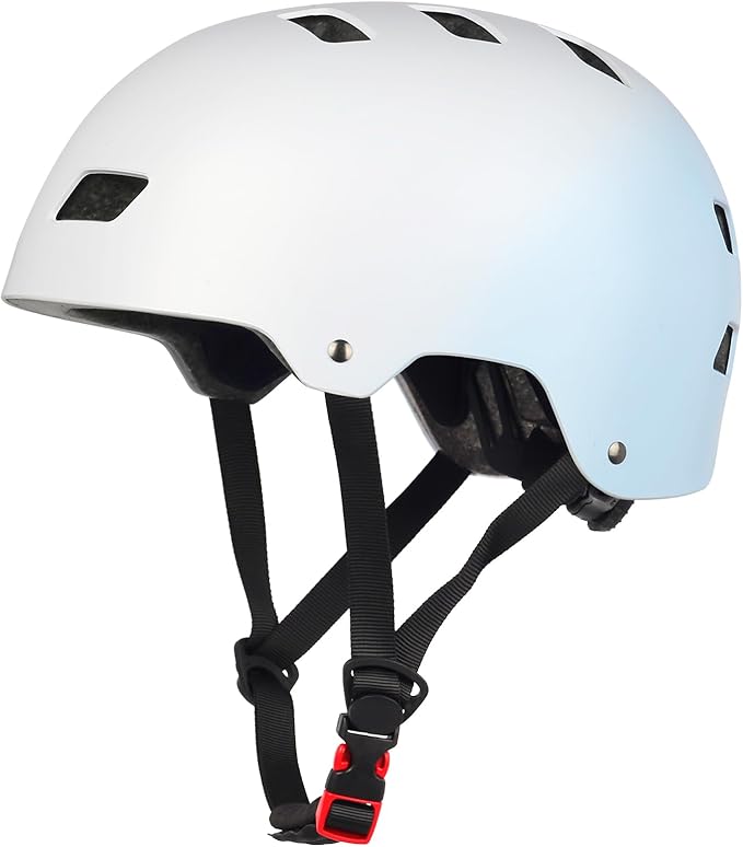 Bike Skateboard Helmet, Adjustable and Multi-Sport for Skate Scooter, 3 Sizes for Adult Youth Kids Toddler