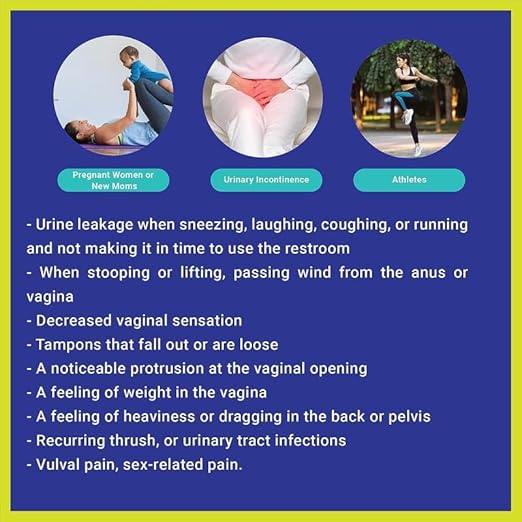 Patented Women’s Pelvic Floor Orthotic Support Belt ― Uterus Pain Relief Girdle for Dropped Bladder, Vulvar Varicosities, Postpartum Recovery, SPD | Low Waist - SAPPHIRE BLUE - L