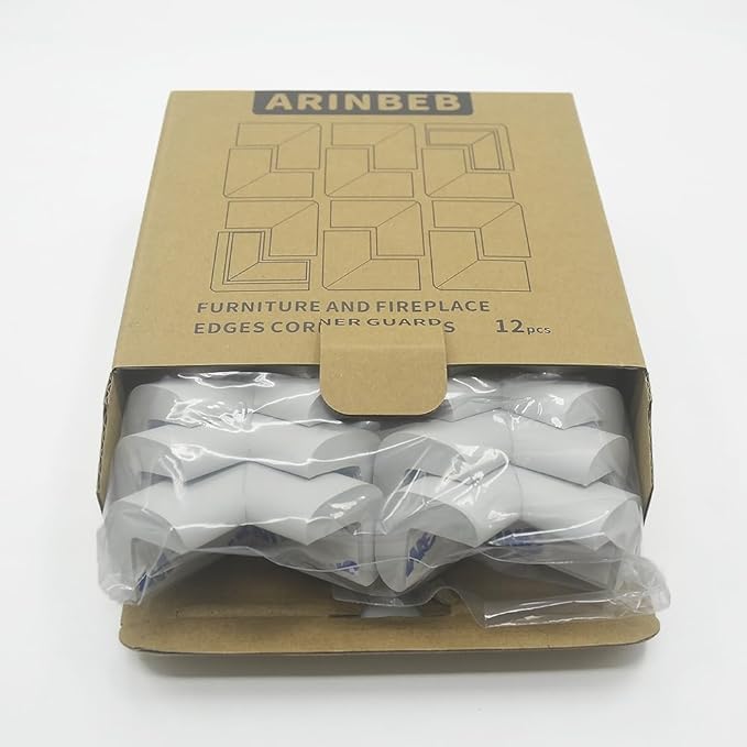 Foam Corner Protector for The Furniture, with Retardant Materials Foam Safety Bumpers, Baby Proofing Safety Corner Protectors (White)