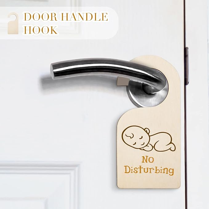 Patelai 50 Pieces Blank Wooden Clothing Rack Divider Closet Blank Organizers Hanger Separators Hanging Closet Divider with Marker Pen for Home Nursery Clothes