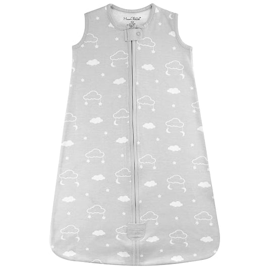 Baby Sleep Sack 1.0 TOG, Organic Cotton Baby Wearable Blanket with Two-Way Zipper, Swaddle Transition Baby Sleeping Bag, All-Season Sleep Sack for Newborn Infant Toddler Boy Girl, 0-6 Months, 1-Pack