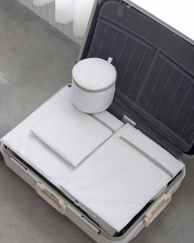 Laundry Bags Mesh Wash Bags(4Pcs,16 x 20 Inches),delicate laundry bag for College,Dorm,Storage