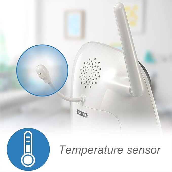 VTech VM321 Video Baby Monitor with Automatic Infrared Night Vision, Adjustable Camera, Zoom, 5 Soothing Lullabies & 1,000 Feet of Range