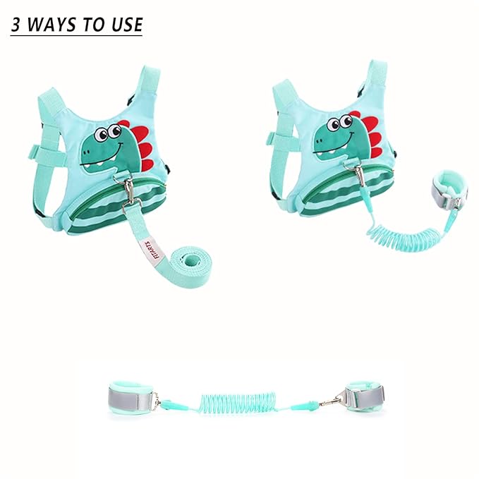 Toddler Leash for Kids-Baby Child Harness with Anti Lost Wrist Link for Boys/Girls
