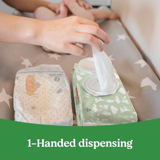 Huggies Natural Care Sensitive Baby Wipes, Unscented, Hypoallergenic, 6 Flip-Top Packs (288 Wipes Total)