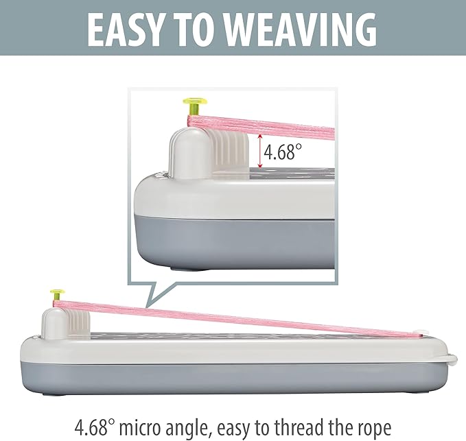 Chilpals Friendship Bracelet Making Kit for Girls,Arts and Crafts for Kids Ages 8-12,Birthday Gifts Ideas for Girl 7 8 9 10 11 Year Old - 2 in 1 Bracelets String Maker Toys Set (White)