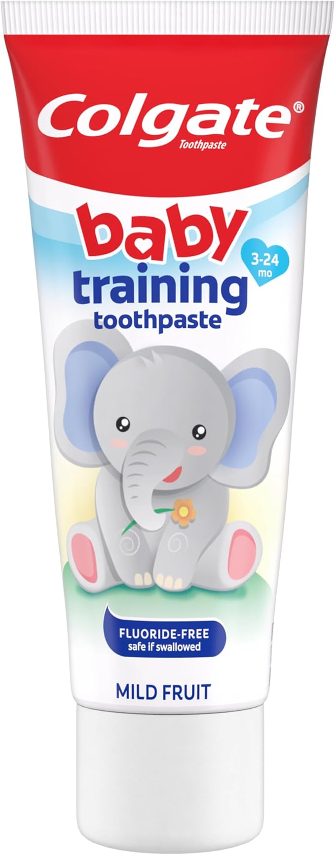 Colgate Baby Training Toothpaste and Toothbrush Kit, Mild Fruit Flavor Set for Ages 3-24 Months (Pack of 2)