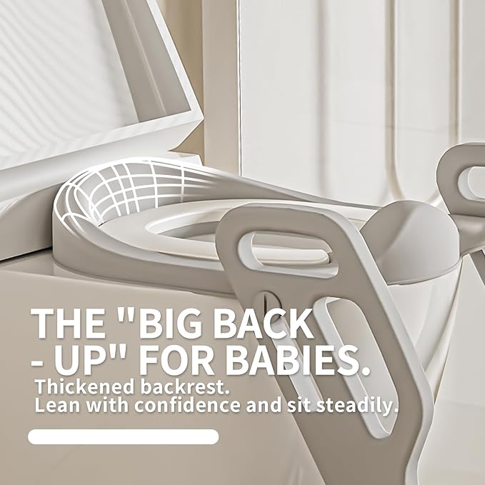 Toddler Potty Training Toilet Seat-Alongside Foldable Potty Train Chair Adapter, Potty Seats with Steps Ladder for Toddlers Kids, Boys, Girls, Child, Baby, and Must-Haves Portable Step Stool Supplies