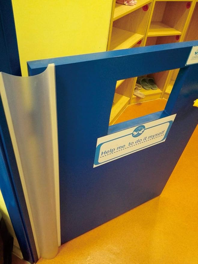 AILUOQI 2 Pack Door Jam Shield Finger Pinch Guard for Baby Proofing, Kids, Hinge Cover Pinch Guard for 90 & 180 Degree Doors Frame & Baby Gate. 47.2" H, 6.7" W