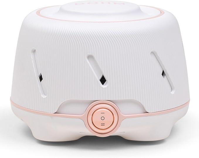 Yogasleep Dohm (White,Pink) The Original White Noise Machine, Relaxing Natural Sound From a Real Fan, Noise Cancelling For Office Privacy, Sleep Aid For Adults & Baby, Travel Size Pink Noise Machine