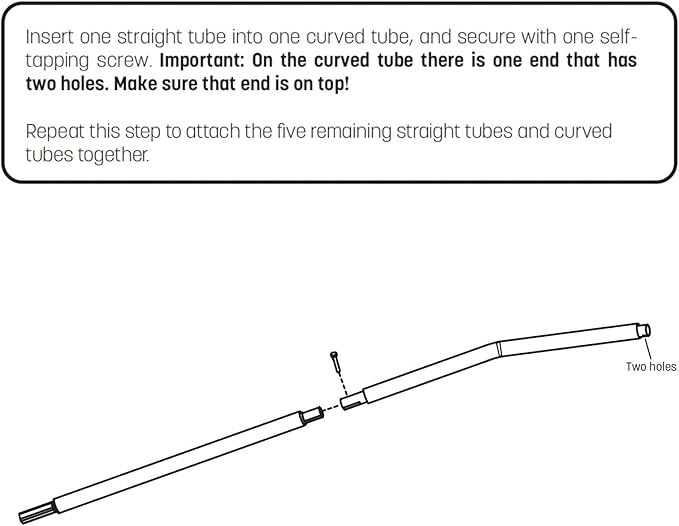 Skywalker Trampolines Lower Enclosure Straight Tube, Pack of 2, Part #4201