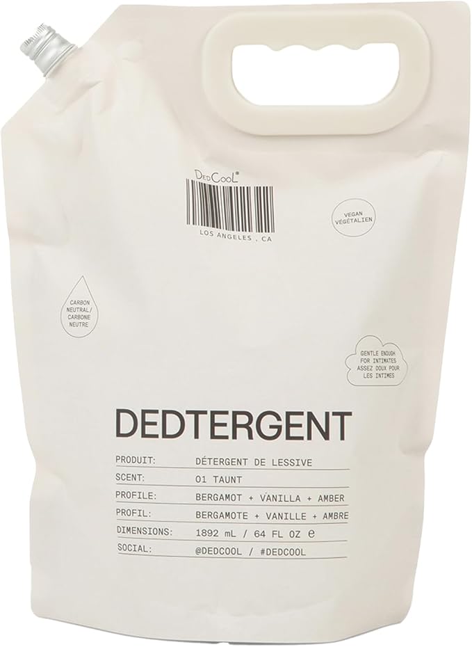 DedCool Liquid Laundry Dedtergent | 01 Taunt | Luxurious Long-Lasting Signature Scent Detergent | Effective Stain Removal | Infused with Natural Essential Oils | Non-Toxic | 120 Washes | 64 fl oz