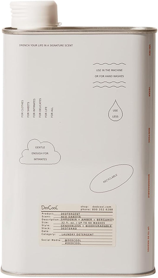 DedCool Liquid Laundry Dedtergent | Red Dakota | Bold Woody Luxurious Fragrance Detergent | Removes Stains | Infused with Natural Essential Oils | Non-Toxic | 60 Washes | 32 fl oz