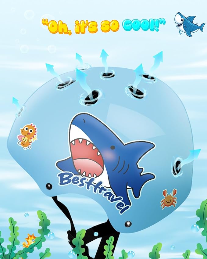 Kids Helmet, Toddler Adjustable Kids Ages 3-8 Years Old Boys Girls Multi-Sports Safety