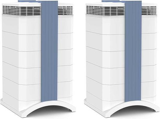 IQAir GC MultiGas XE Air Purifier- 2-Pack – Smart MultiGas Filtration for Rooms up to 2250 sq ft - Chemicals, Odors, VOCs, and Particles, Swiss Made, WiFi Enabled