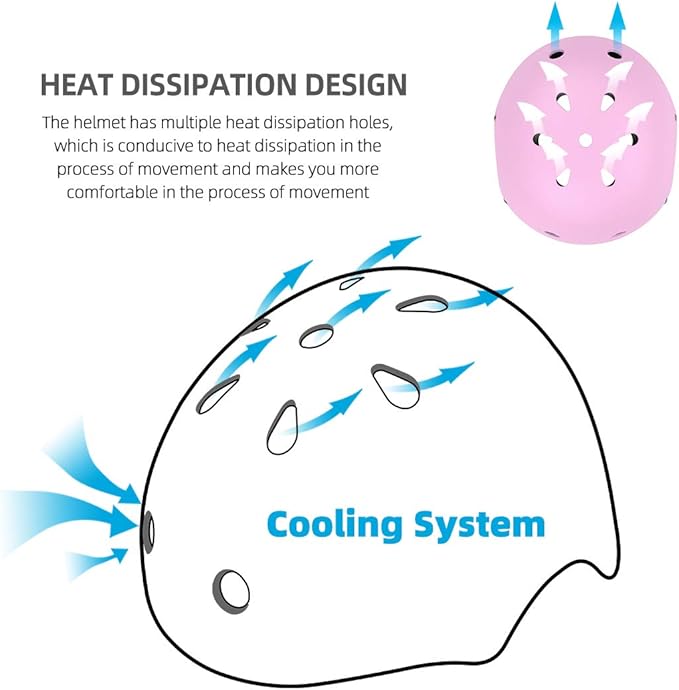 Kids Bike Helmet and Pads Set for Ages 2–14, CPSC Certified Adjustable Helmet with Knee Elbow Wrist Guards, for Skateboard, Scooter, Skating, Rollerblading, Multi-Sport Protective Gear