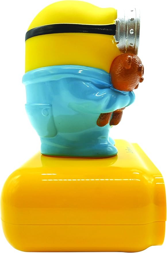 LEXiBOOK - Minions - Bob Digital Alarm Clock with Night Light - Snooze Function - Minions Sound Effects - for Children/Kids - Luminous Clock with Bob, Yellow/Blue - RL800DES