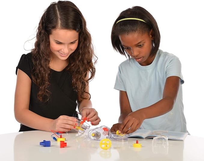 Thames & Kosmos Motors & Generators Science Kit | 25 Guided STEM Experiment Lessons | 48 Page Color Student Guide | Grades 3-6 | Ages 8+ | Play & Learn | Parents' Choice Silver Award Winner