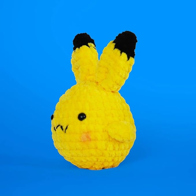 THE GOOKIE Amigurumi Crochet Kit for Beginners – DIY Crochet Kit with Yarn, Hook, Eyes & Stuffing – Easy Starter Set with Video Tutorials – Cute Plush Toy Craft Gift for Kids, Teens & Adults (Spark)