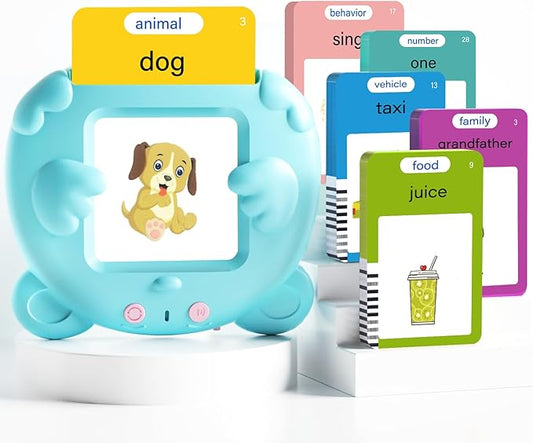 Talking Flash Cards for Toddlers, 510 Sight Words Kids English Learning Flashcards Educational Toys, Autism Pocket Speech Therapy Toys, Birthday Gifts for Boys Girls