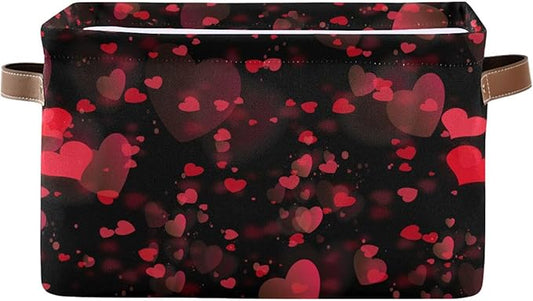 Storage Basket Cube Storage Bins Organizer Bag Collapsible Closet Shelf Baskets with handle for Baby Cloth Pet Toy Book 14.2×10.2×8.3 IN