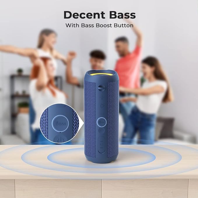 RIENOK Portable Bluetooth Speaker 30W Dual Pairing True Wireless Stereo HD Sound IPX7 Waterproof Outdoor Sport Shower Wireless Speaker Bluetooth 5.3 for Home Party