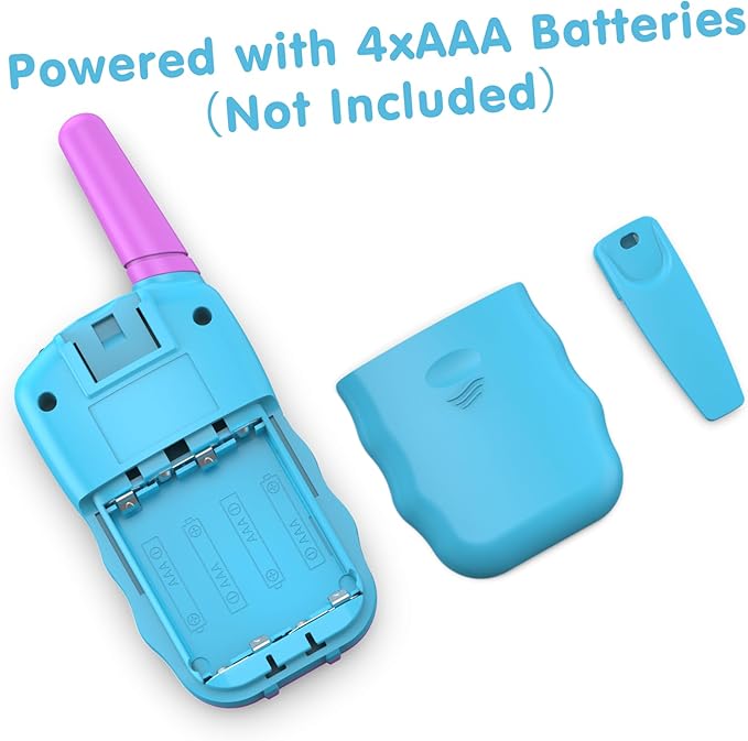 Selieve Toys for 3-14 Year Old Children's, Walkie Talkies for Kids 22 Channels 2 Way Radio Toy with Backlit LCD Flashlight, 3 Miles Range for Outside, Camping, Hiking Purple