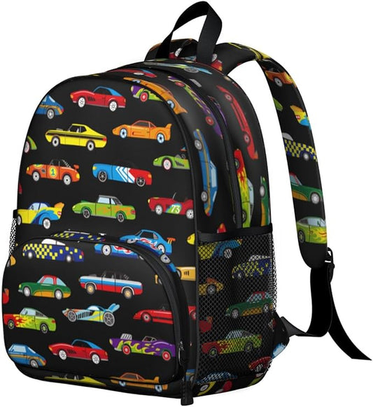 Toddler Backpack for Boys 3-8: Preschool Kindergarten Backpack - Cute Kids Backpacks for Boys-Sports Car