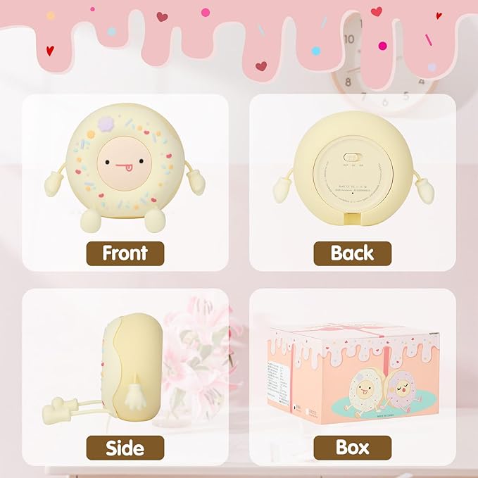QANYI Donut Lover Lamp, Soft BPA Free Silicone Touch Night Light, Eye Caring, Stepless Dimming, Christmas Gift, Room Decor, Party, Home Office, Nursery Night Light for Kids Breastfeeding and Sleeping