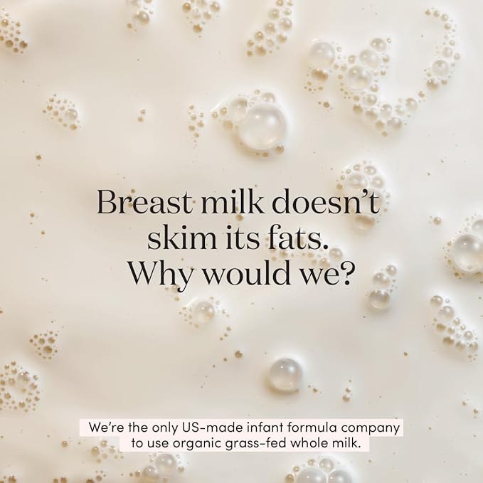 Infant Formula Powder for Infants 0-12 Months, Made With Organic Whole Milk, Clean Label Project Certified, Closest-to-Breast Milk Baby Formula Patented Protein Blend, 24 Ounce (Pack of 6)