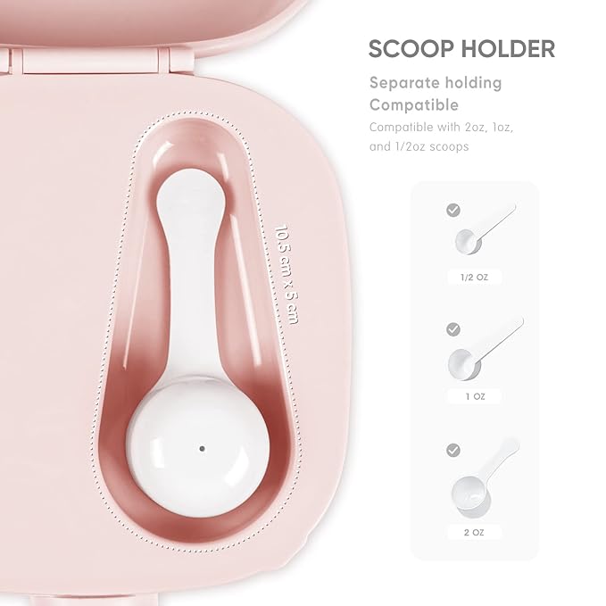 Termichy Milk-Powder Formula Dispenser Container: 14OZ Baby Formula Storage Container for Travel - Portable Formula Holder 400g