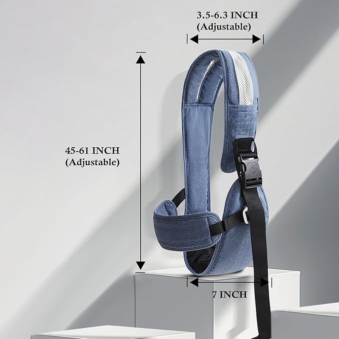 Baby Carrier Newborn to Toddler-Adjustable Baby Sling Carrier,Toddler Carrier for 25-60lbs,Comfortable Toddler Sling for Hands-Free Carrying (Blue)