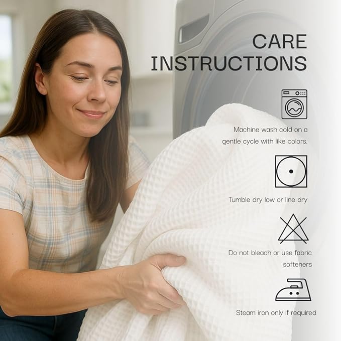 Salt Earth GOTS Certified 100% Organic Cotton Throw Blanket, 60" X 80" Waffle Blankets & Throws for Bed, Throw Blanket for Couch,Modern and Cozy Blanket,All Seasons, Comfy Soft Blanket(Scottish Grey)