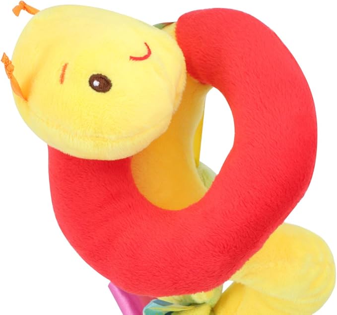 Uonlytech Baby Crib Hanging Rattles Toys, Carseat Toys Hanging Rattles Spiral Stroller Crib Cot Toy Spiral Toy Pram Hanging for Babies Boys and Girls