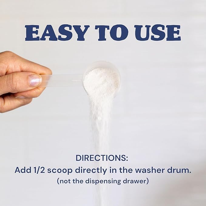 Laundry Detergent Powder | Safe for Sensitive Groups | Powerful Clean | Plant & Mineral-Based | Made in USA
