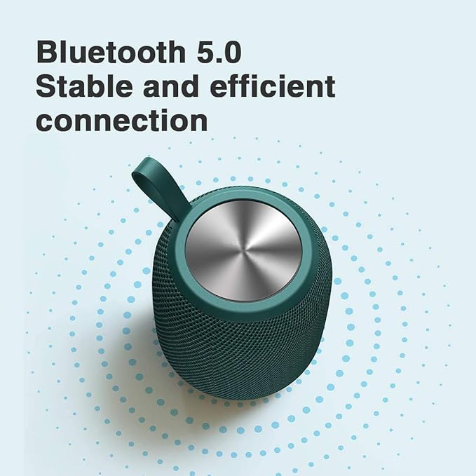 Portable Speakers Bluetooth Wireless Outdoor Small Bluetooth 5.0 Dual Pairing Shower Speaker, 24H Playtime Stereo Surround Sound, IPX7 Waterproof for Travel, Pool