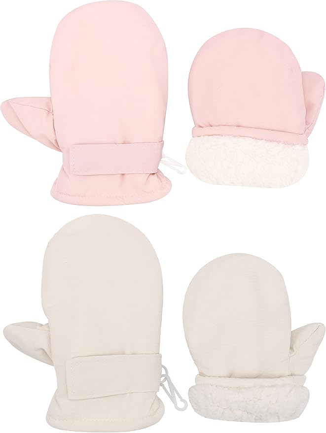 Toddler Gloves Kids Mittens Winter Warm Lined Fleece Gloves Waterproof Snow Baby Mitten for Boys Girls