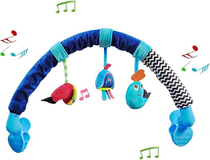 Pau1Hami1ton Baby Stroller Arch Toys, Car Seat Toys,Baby Gifts.S-19(Cloud)