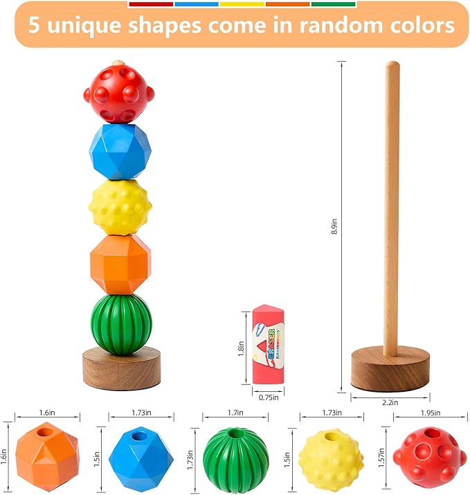 Lebze 5 Colors Educational Crayons Washable for Boys Girls Toddlers, Jumbo Non-Stick Kids Crayons, Easy to Hold Stacking & Sorting Sensory Toys Preschool Learning Ages 2+ Flower Monaco