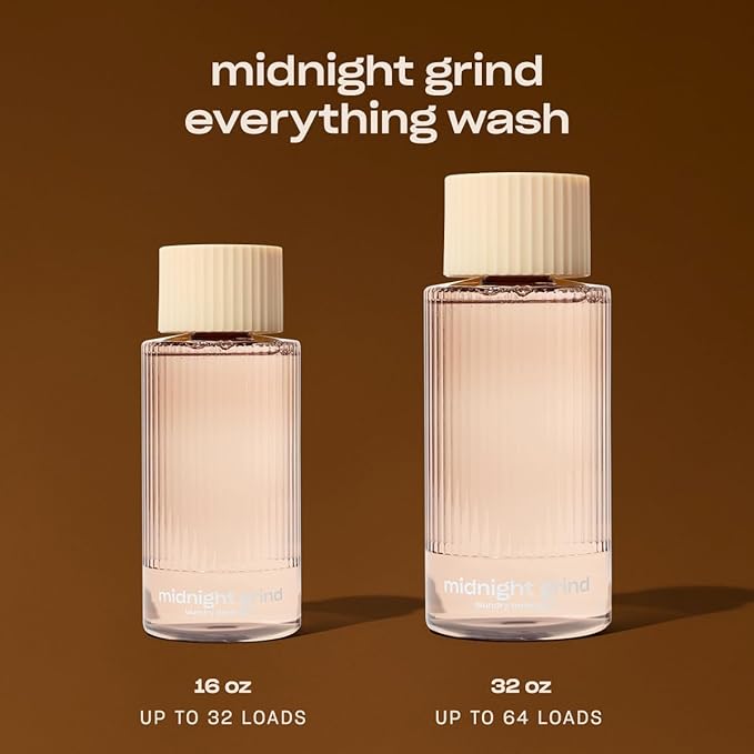 Snif Midnight Grind Laundry Detergent, Bold, Rich Espresso Scent, 64 Loads, Non-Irritating to Skin, Clean, Non-Toxic, Vegan, Cruelty Free, 16oz