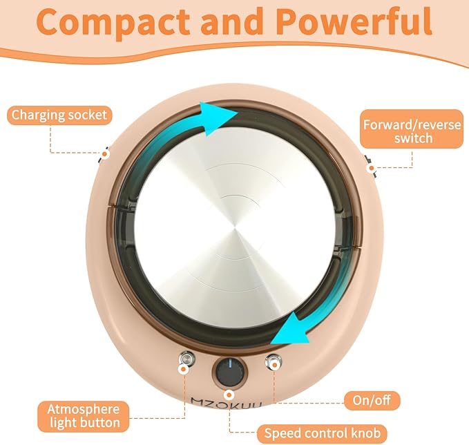 MZOKUU Mini Pottery Wheel Machine for Kids and Beginners, Adjustable Speed, Complete Pottery Kits with Air Dry Clay, Sculpting Tools, Art & Crafts Kits for Home DIY