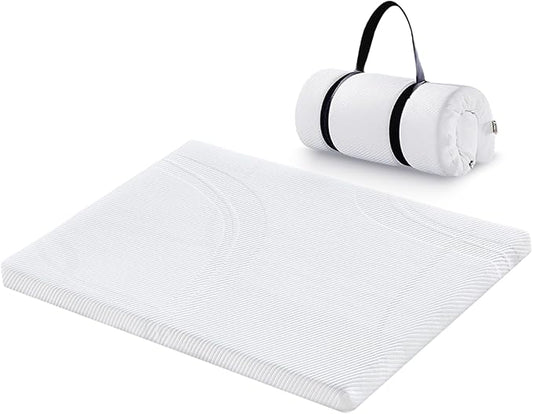 Pack and Play Mattress 38 x 26 x 1.5 in, Soft Breathable Pack N Play Mattresses with Washable Waterproof Cover for Baby ＆Toddler, Portable Crib Mattress for Playard