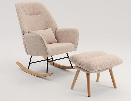 Boucle Accent Chair, Teddy Fabric Home Office Desk Chair No Wheels, Sherpa Furry Modern Dinging Chair, Living Room Bedroom Arm Chair, Girls Vanity Chair, Golden Finished, Light Camel