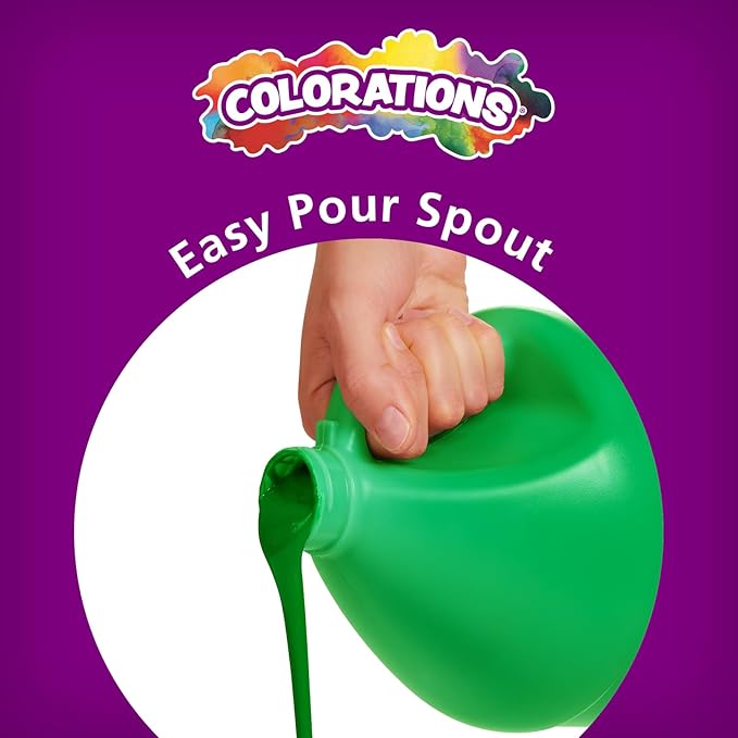 Colorations Paraben-Free Washable Tempera Paint for Kids - 1 Gallon Value Size. Vibrant Magenta, Non-Toxic and Made in The USA