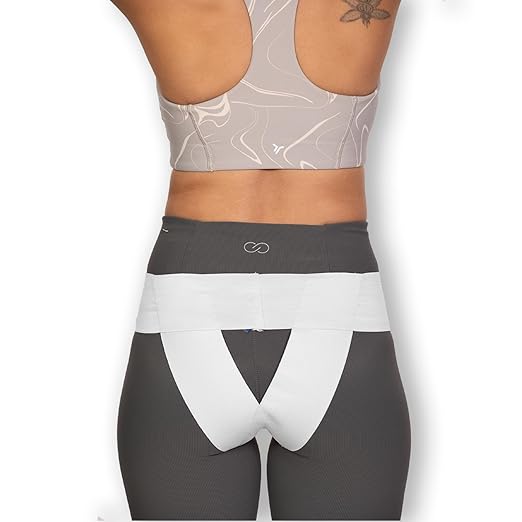 Women's Pelvic Orthotic Support Belt - Uterus & Bladder Support Girdle | Postpartum Recovery & Pain Relief | Low Waist White (X-Small)