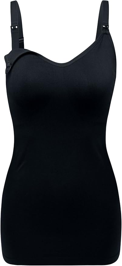 Womens Maternity Nursing Tank Cami for Breastfeeding with Adjustable Straps