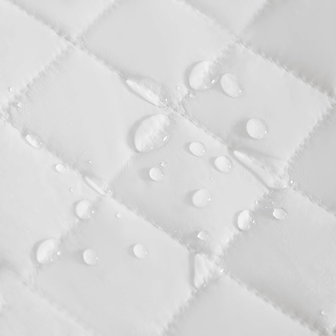 NTBAY 2 Pack Waterproof Mini Crib Mattress Protector, Quilted 24"x38" Fitted Mattress Cover - Machine Washable - Soft and Breathable Baby Mattress Pad Sheet for Mini Crib and Baby Playards, Smoke Grey